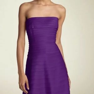 NWOT Adrianna Papell Purple Satin Dress